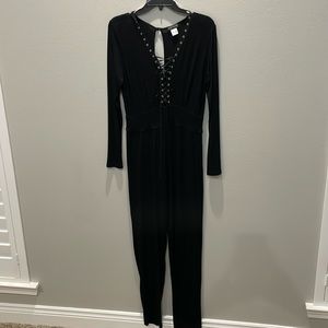 Venus Black sexy long sleeve jumpsuit